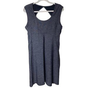 Prana | Sleeveless Dress Space Dyed Grey with Shelf Bra